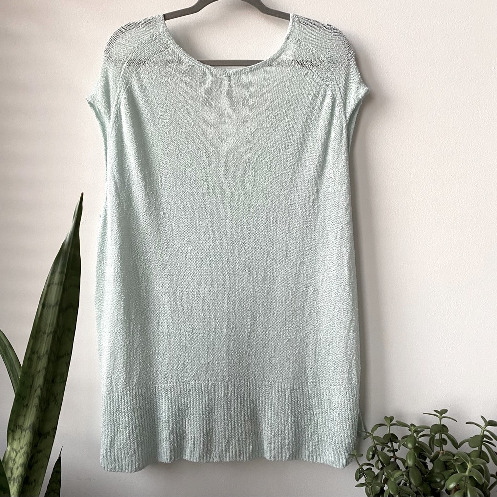 Free People Mint Sleeveless Tunic Sweater - Picture 7 of 7